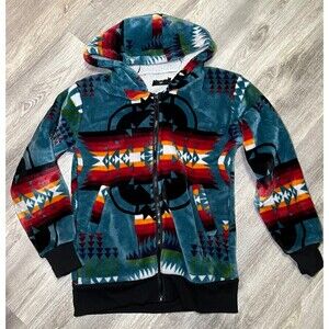 Plush comfort native zip up hoodie kids‎ 8